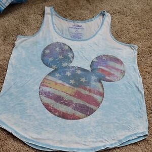 Disney Light Blue Mickey Mouse Tank Top